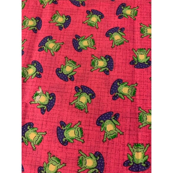 Novelty Frog Print Cotton Fabric 1/2 Yard 44" wide By Dakhurst Textiles Signatur - Picture 2 of 5